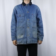 画像2: 70's Sears WORK'N LEISURE ブランケットライナー デニムカバーオール L (2)