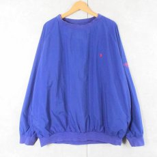 画像1: POLO Ralph Lauren ロゴ刺繍 ナイロンプルオーバー XL (1)