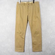 画像2: Ralph Lauren RRL "MILITARY TYPE" コットンチノトラウザーズ W33 (2)