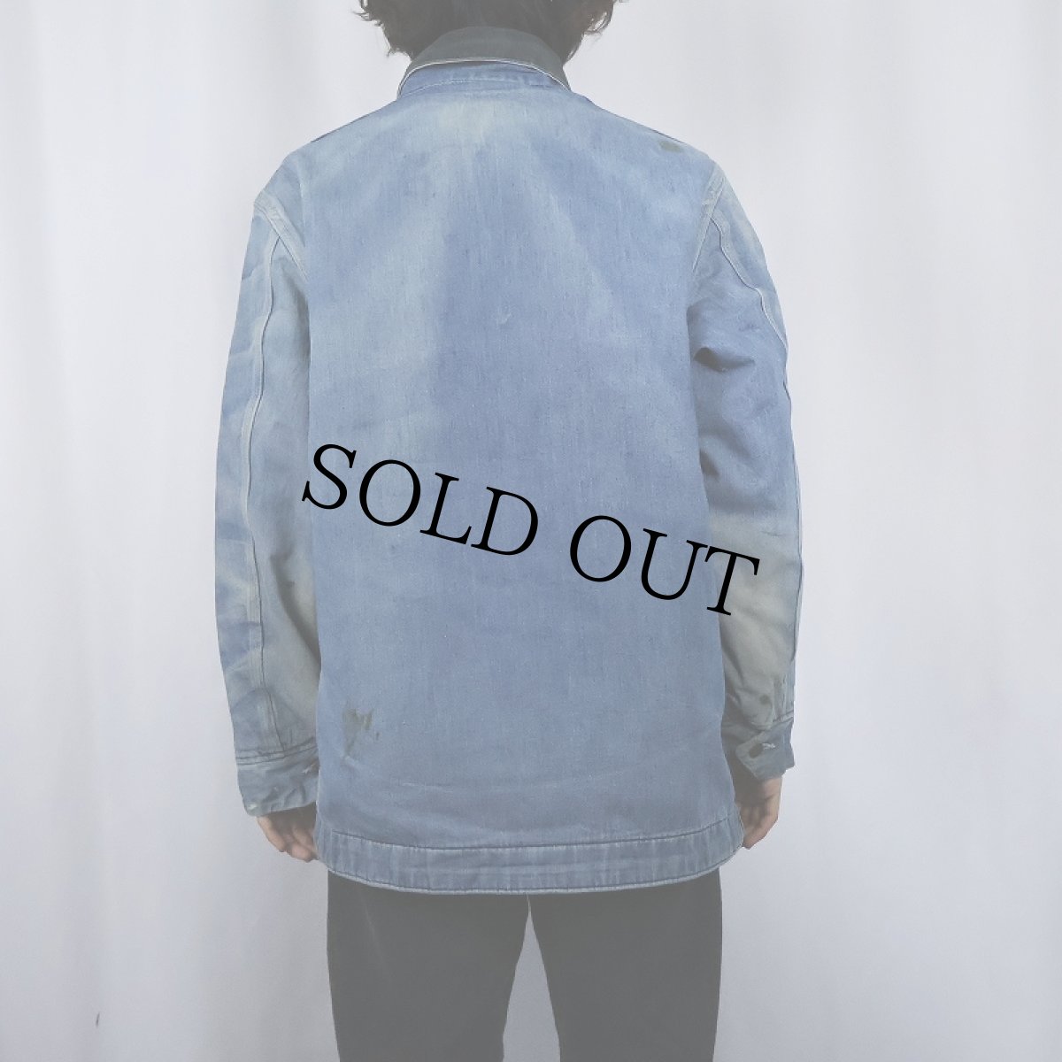 画像3: 70's Sears WORK'N LEISURE ブランケットライナー デニムカバーオール L (3)