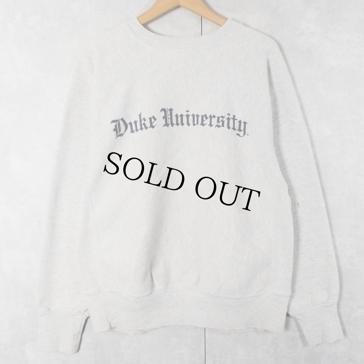 画像1: 90's〜 USA製 REVERSE WEAVE TYPE "Duke University" プリントスウェット (1)