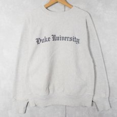 画像1: 90's〜 USA製 REVERSE WEAVE TYPE "Duke University" プリントスウェット (1)