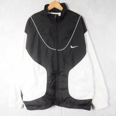画像1: 90〜2000's NIKE 2トーン ナイロン×ポリエステル ジャケット L (1)