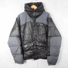 画像1: 2000's patagonia 切り替えデザイン ダウンジャケット BLACK S (1)