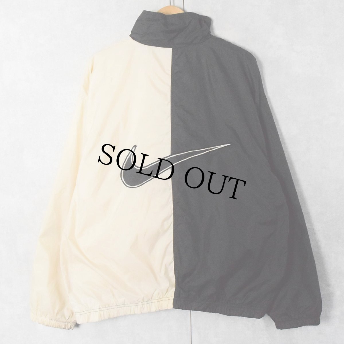 画像1: 90〜2000's NIKE 2トーン ナイロン×ポリエステル ジャケット L (1)