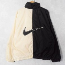 画像1: 90〜2000's NIKE 2トーン ナイロン×ポリエステル ジャケット L (1)