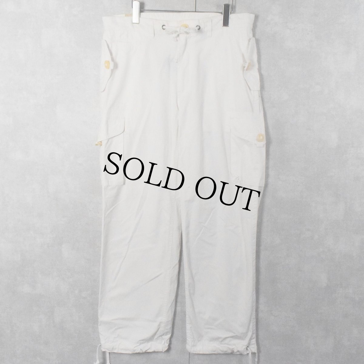 画像1: POLO Ralph Lauren "MILITARY TYPE" コットンカーゴパンツ L (1)