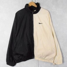 画像2: 90〜2000's NIKE 2トーン ナイロン×ポリエステル ジャケット L (2)