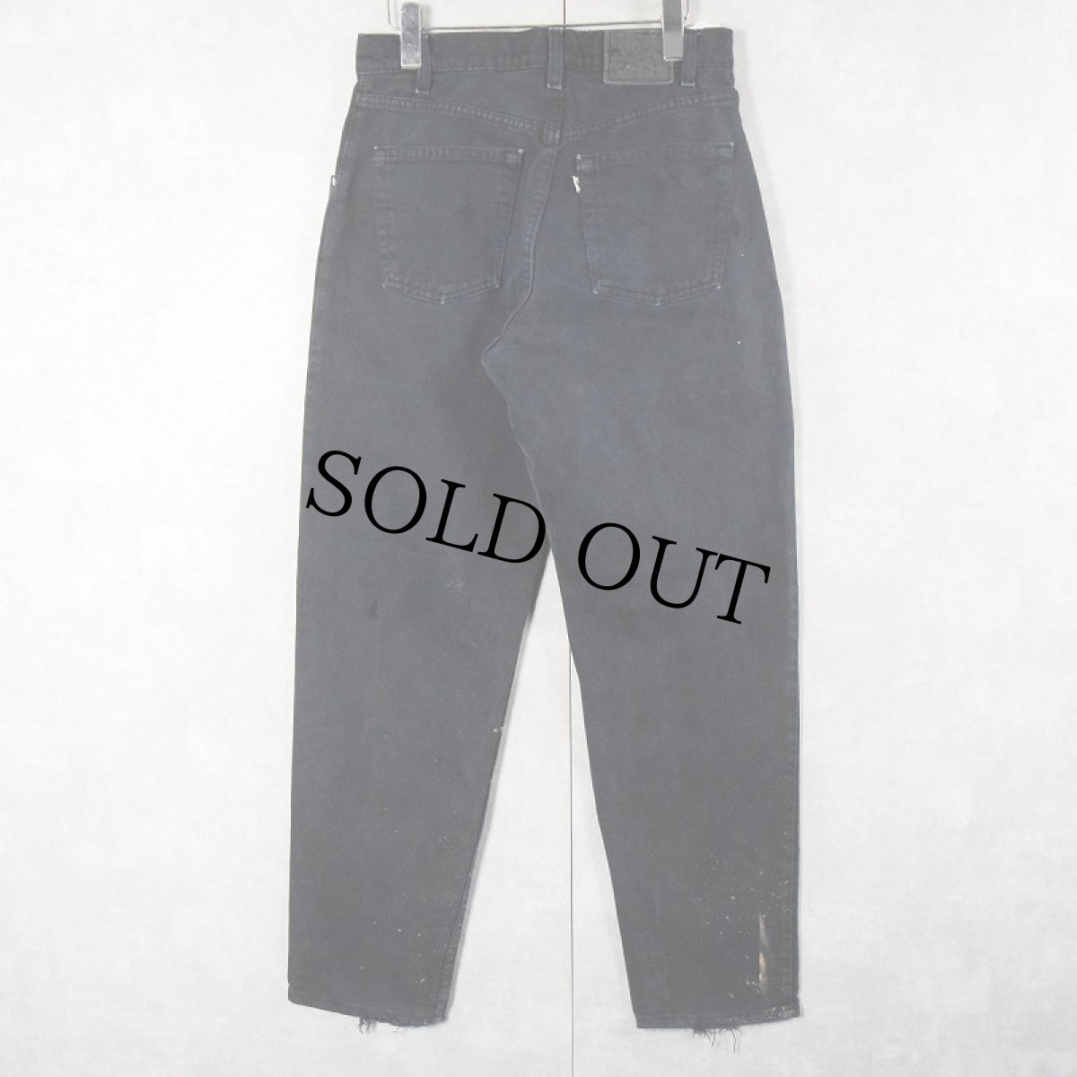画像2: 90's Levi's SILVER TAB USA製 "Loose" サルファブラック ブラックデニムパンツ W33 (2)