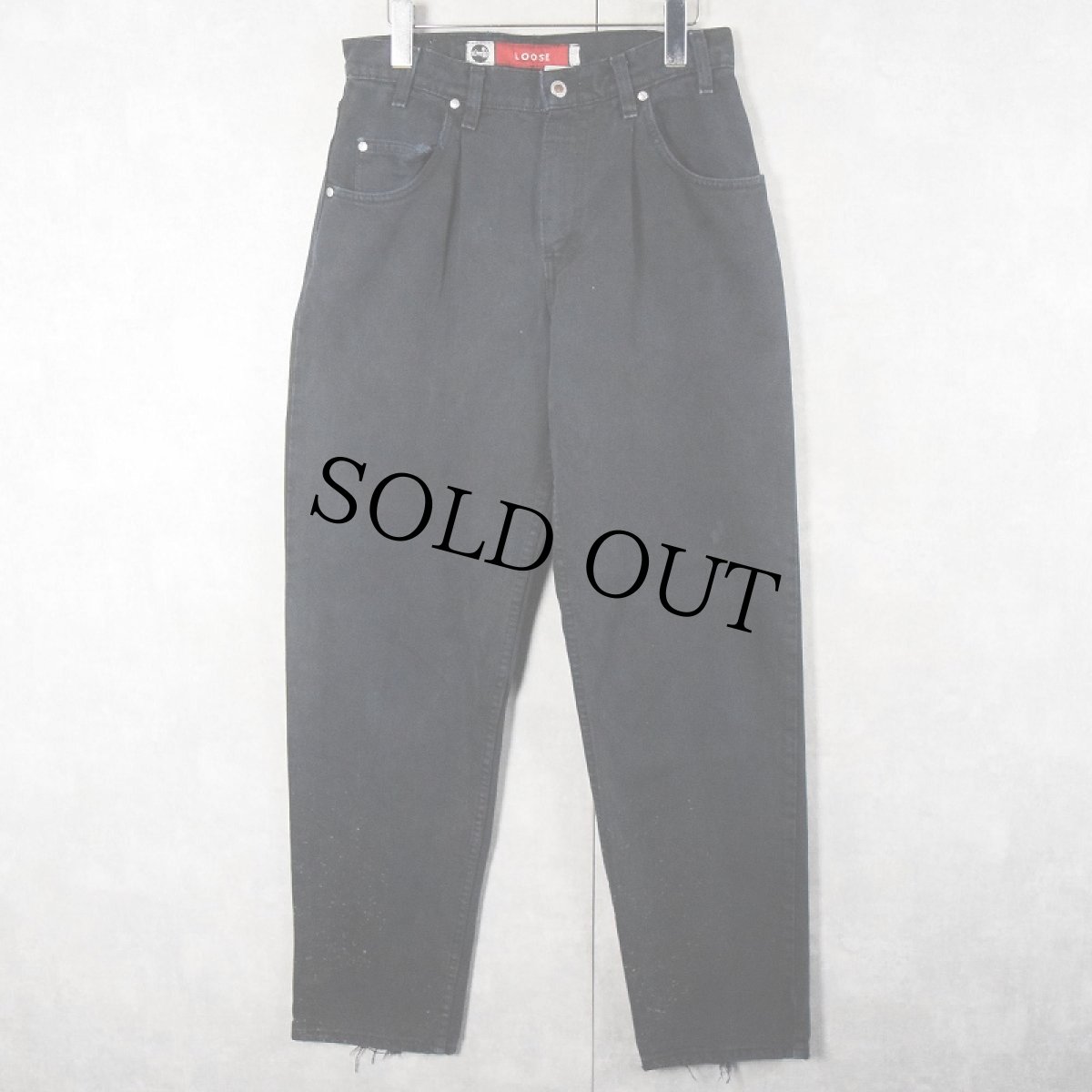 画像1: 90's Levi's SILVER TAB USA製 "Loose" サルファブラック ブラックデニムパンツ W33 (1)