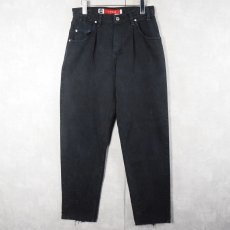 画像1: 90's Levi's SILVER TAB USA製 "Loose" サルファブラック ブラックデニムパンツ W33 (1)