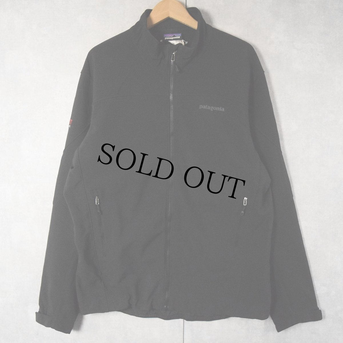 画像1: 2014AW Patagonia "KENT COMPANIES" ソフトシェルジャケット BLACK L (1)