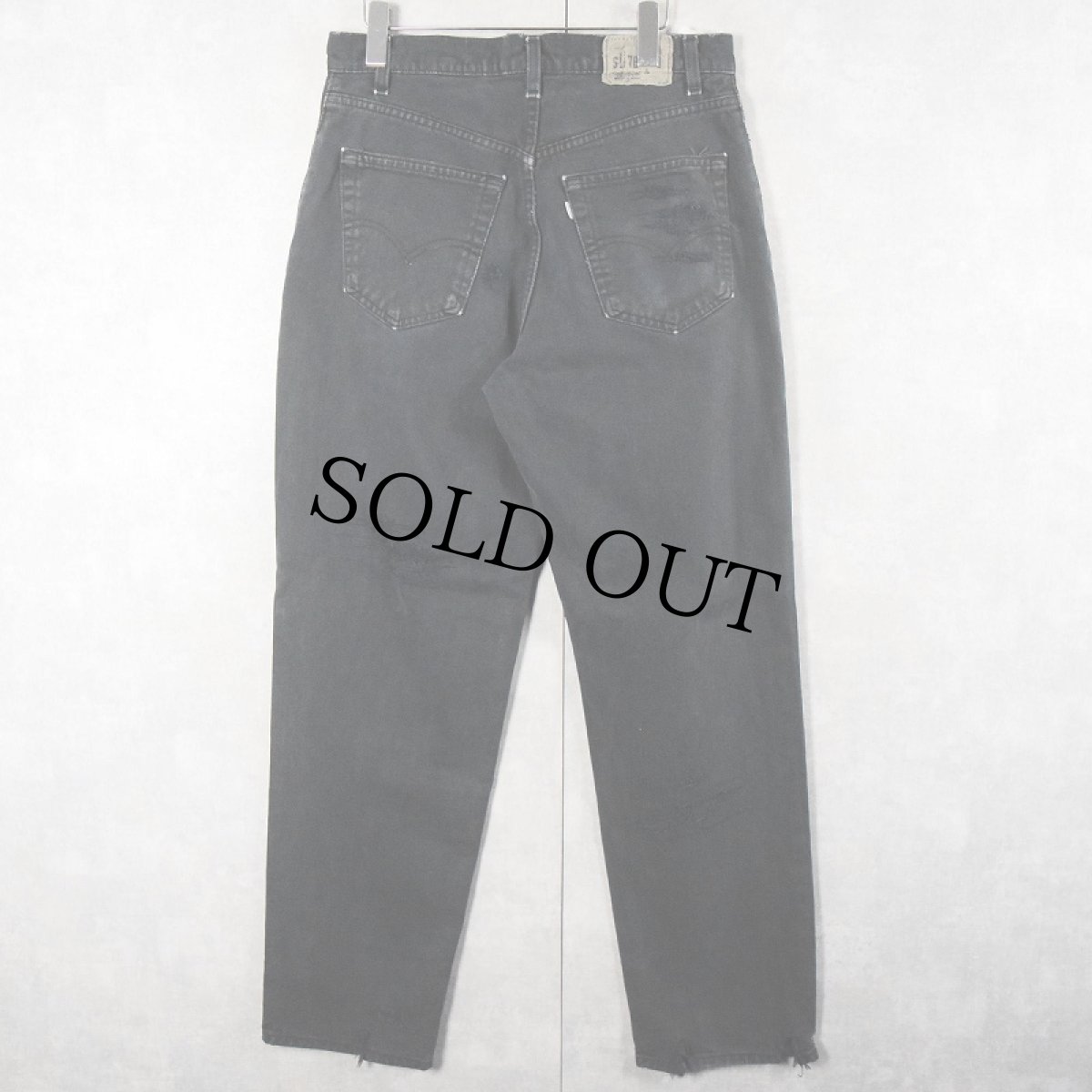 画像2: 90's Levi's SILVER TAB USA製 "Loose" サルファブラック ブラックデニムパンツ W31 (2)