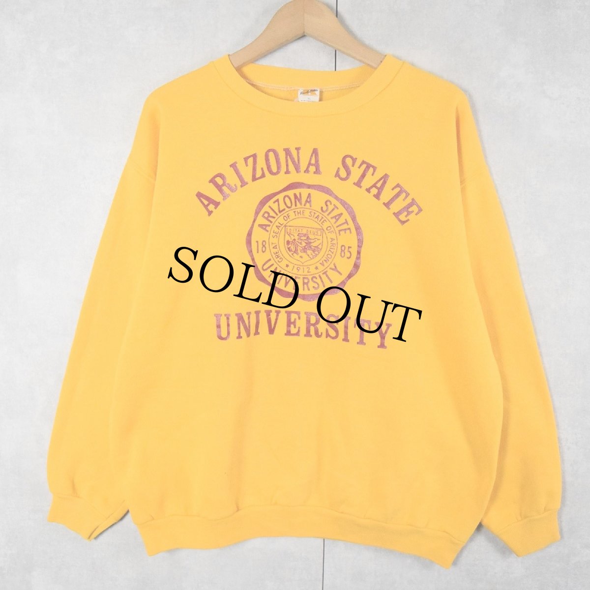 画像1: 70〜80's RUSSELL ATHLETIC 金タグ "ARIZONA STATE UNIVERSITY" プリントスウェット XL  (1)