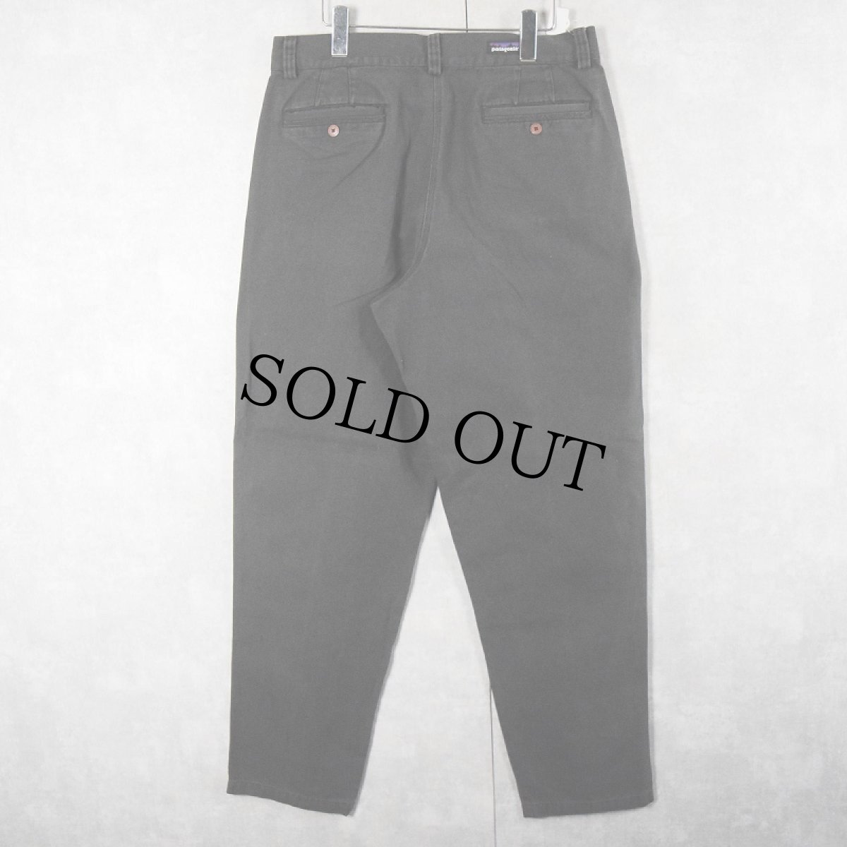 画像2: 2000's Patagonia コットンダックパンツ CHARCOAL W33 (2)
