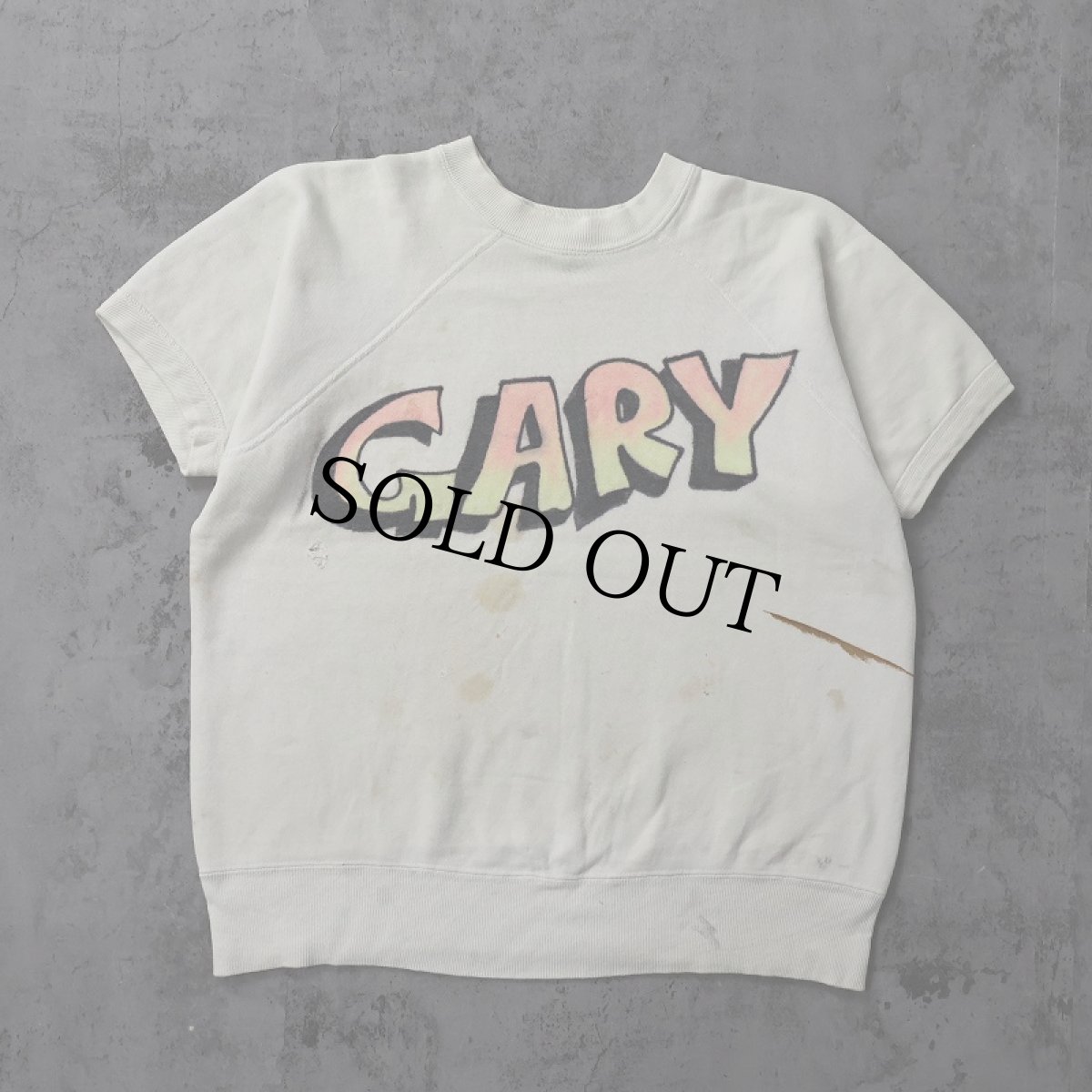 画像2: 60's USA製 "PIONEER MUSTANG CLUB" エアブラシ 半袖スウェット L (2)