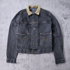 画像1: 80's POLO Ralph Lauren "2nd TYPE" ブラックデニムジャケット S (1)