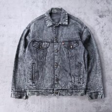 画像1: Levi's ケミカルウォッシュ ブラックデニムジャケット (1)
