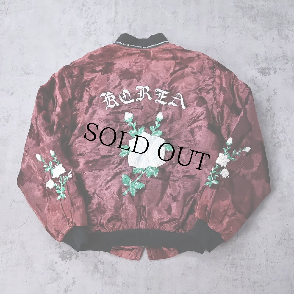 画像1: 80's "KOREA" ベロアスーベニアジャケット (1)