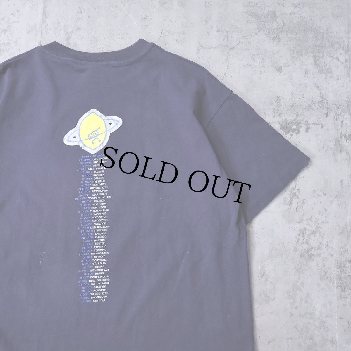 画像2: 90's U2 USA製 "POPMART TOUR" ロックバンドツアーTシャツ NAVY L (2)