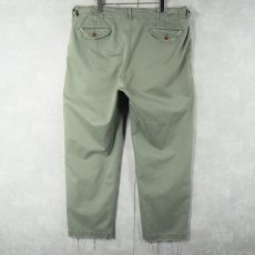 画像2: POLO Ralph Lauren サイドアジャスタ付き コットンチノトラウザーズ W38 (2)