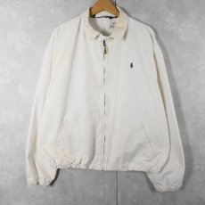 画像1: 90's POLO Ralph Lauren ロゴ刺繍 コットンスイングトップ XL (1)