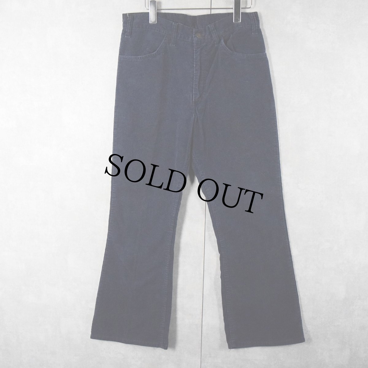 画像1: 80's Levi's 646 コーデュロイパンツ NAVY W31 (1)