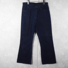 画像1: 80's Levi's 646 コーデュロイパンツ NAVY W31 (1)