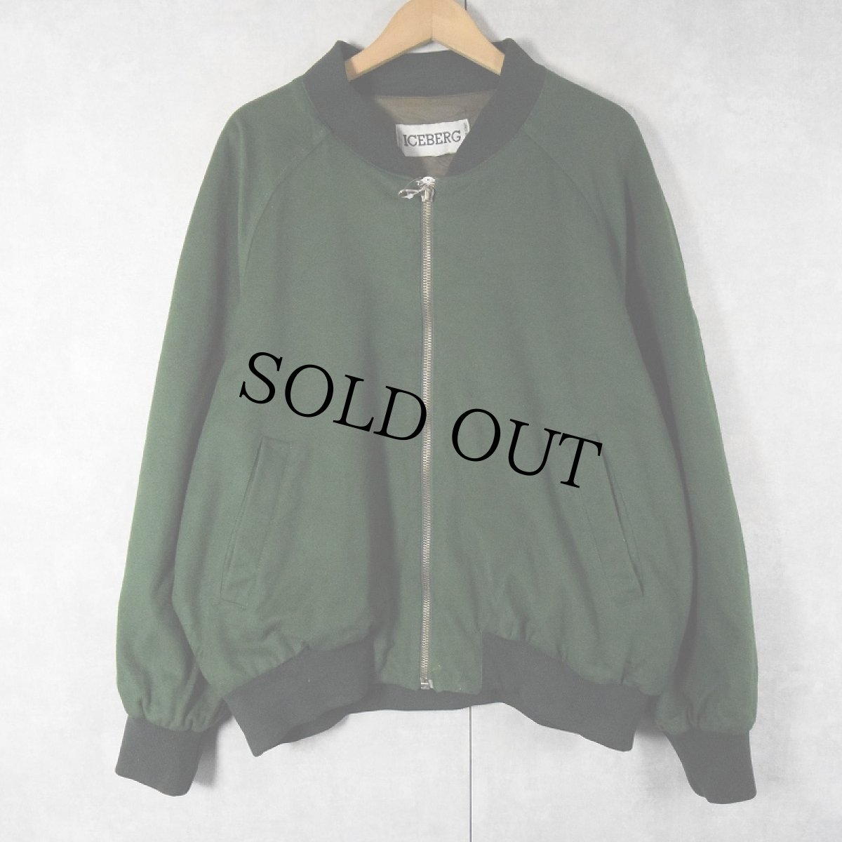 画像2: 【SALE】 90's ICEBERG ITALY製 "JIMMINY CRICKET" キャラクター刺繍 ウール×ナイロンジップジャケット XL (2)