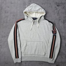 画像1: 90's POLO SPORT Ralph Lauren ポリスパッチ付き 前V スウェットフーディー M (1)