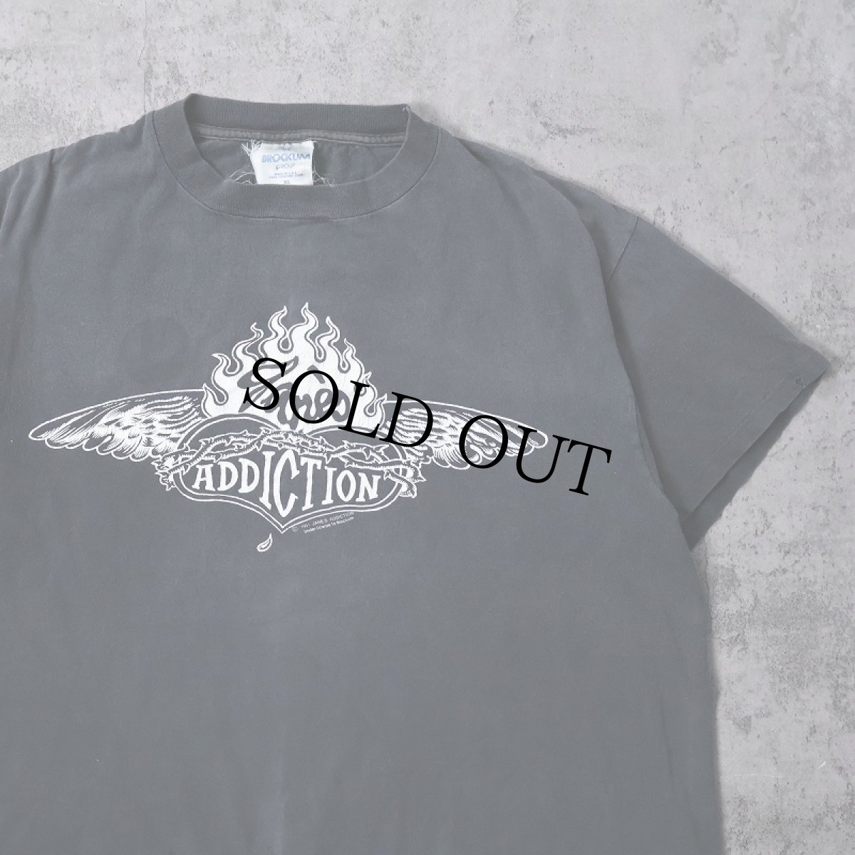 画像1: 90's  JANE'S ADDICTION USA製 ロックバンドプリントTシャツ BLACK Xl (1)