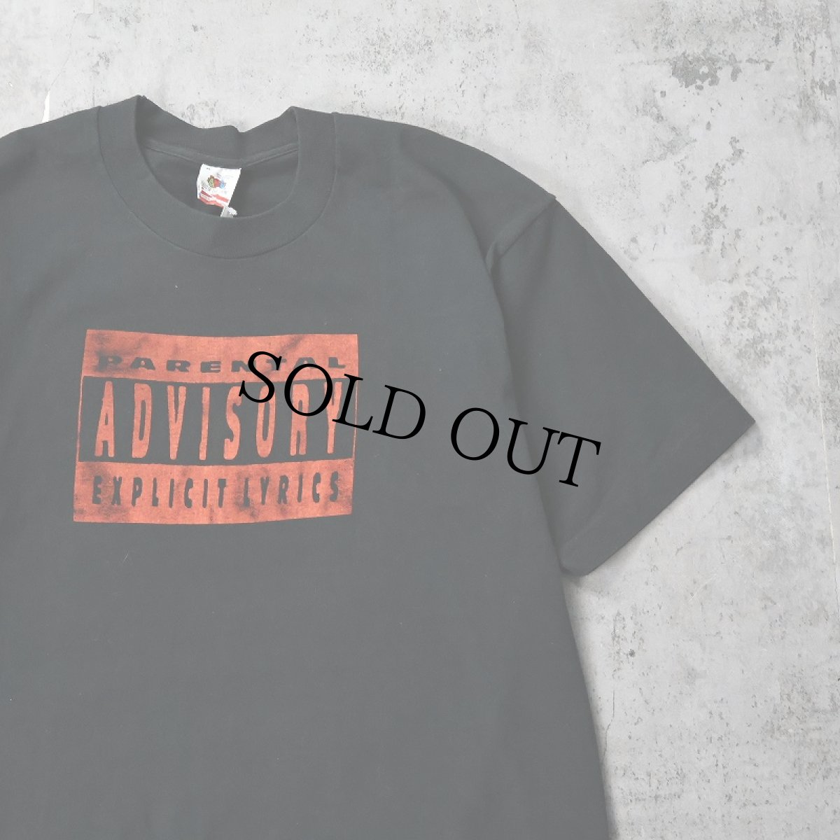 画像1: 90's PARENTAL ADVISORY USA製 プリントTシャツ BLACK XL (1)
