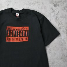 画像1: 90's PARENTAL ADVISORY USA製 プリントTシャツ BLACK XL (1)