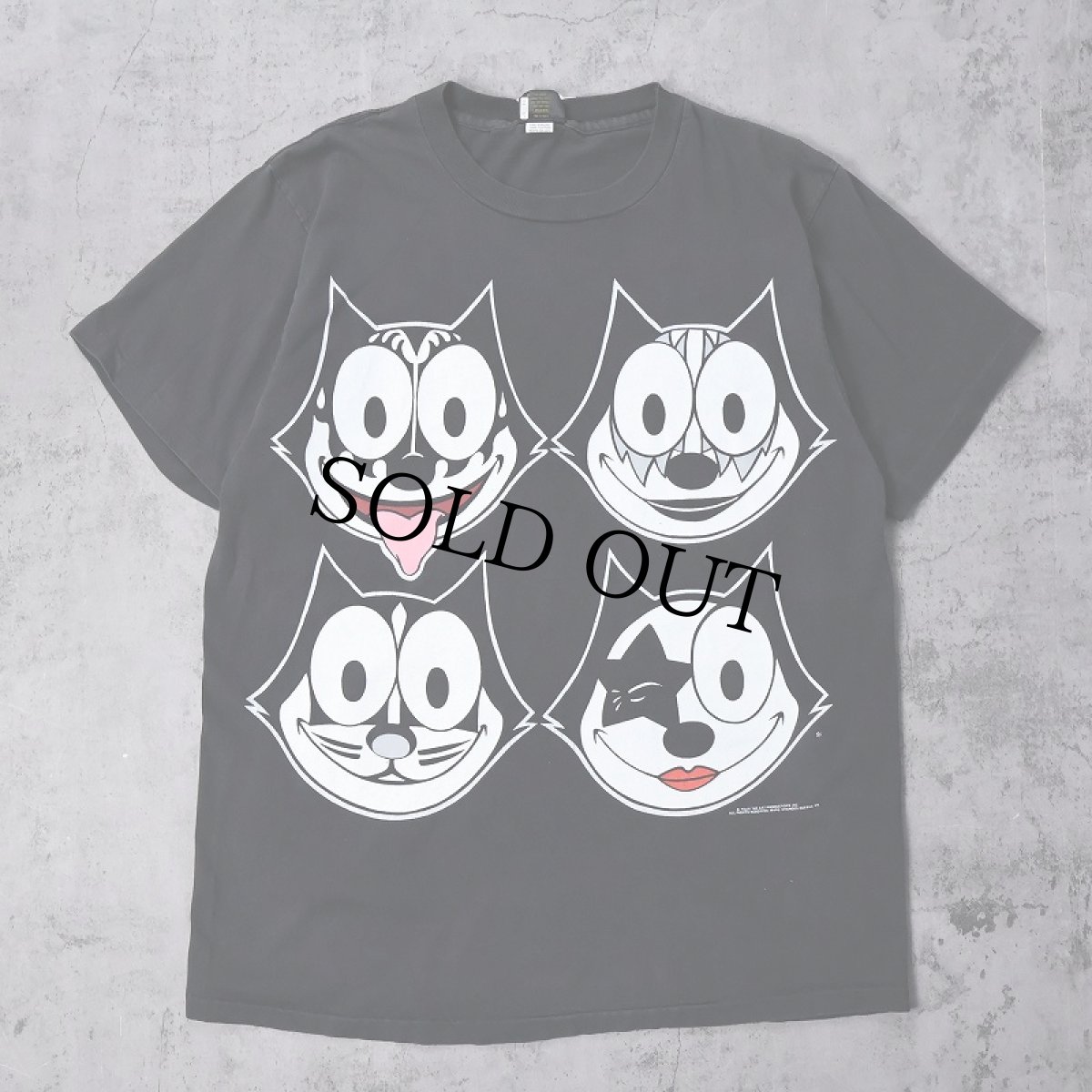 画像1: 90's FELIX USA製 "KISS" キャラクターパロディTシャツ BLACK XL (1)