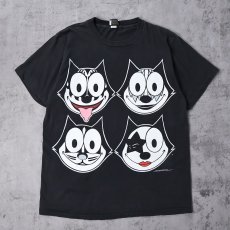 画像1: 90's FELIX USA製 "KISS" キャラクターパロディTシャツ BLACK XL (1)