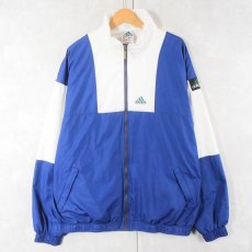 画像1: 90's adidas EQUIPMENT ロゴ刺繍 切り替えデザインジップジャケット XL (1)