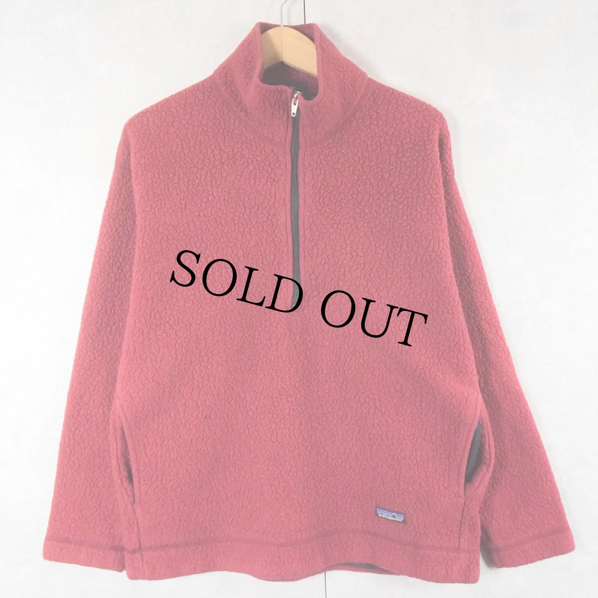 画像1: 90's patagonia USA製 ハーフジップフリースジャケット M (1)