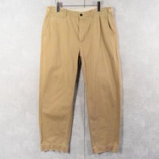画像1: 【SALE】 POLO Ralph Lauren サイドアジャスタ付き コットンチノトラウザーズ W35 (1)