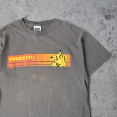 画像1: 2000's POKEMON "PIKACHU" キャラクタープリントTシャツ L (1)