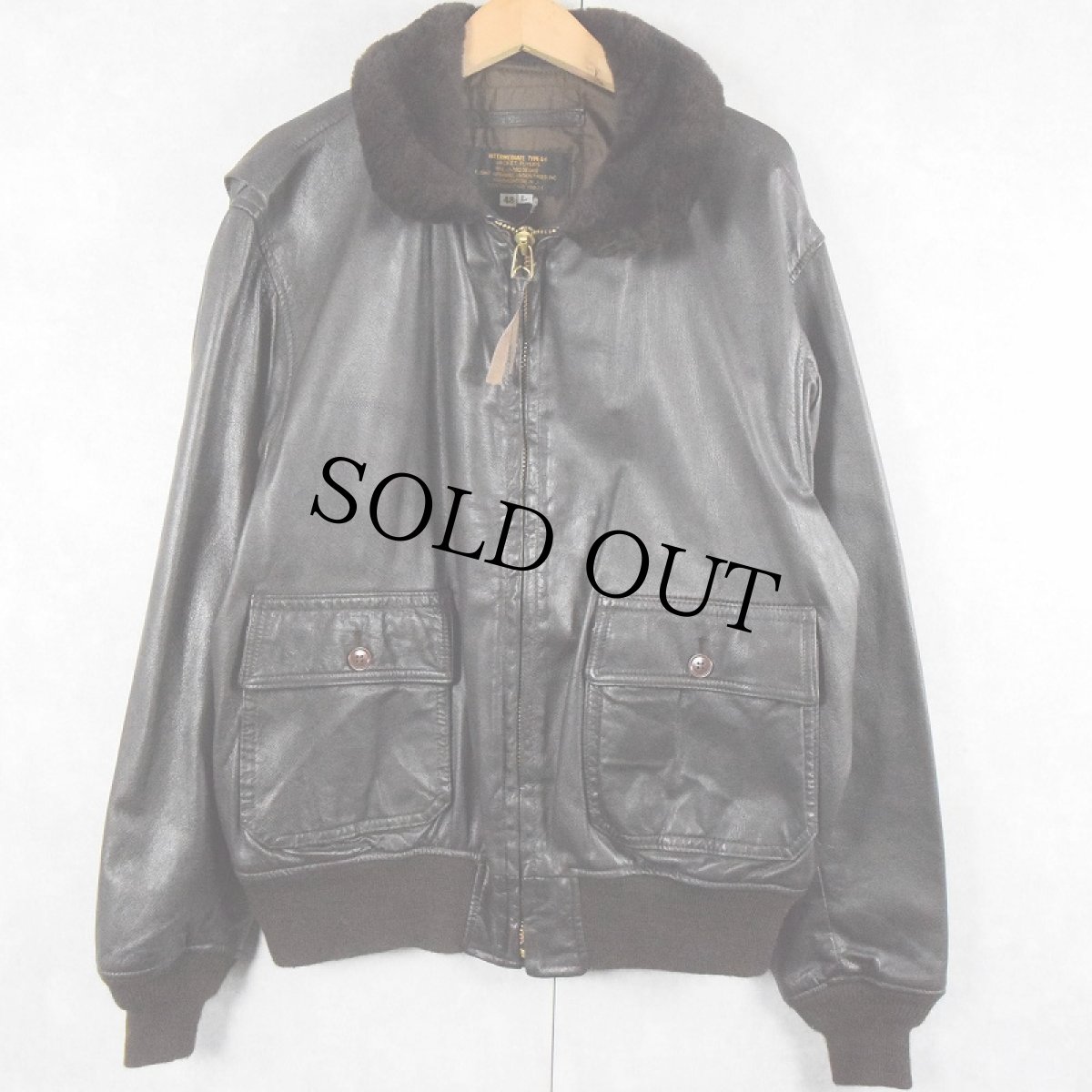 画像1: FLIGHT APPAREL INDUSTRIES INC. "G-1 TYPE" フライトレザージャケット 48L  (1)
