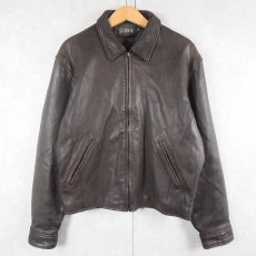 画像1: 90's J.CREW レザージャケット S (1)