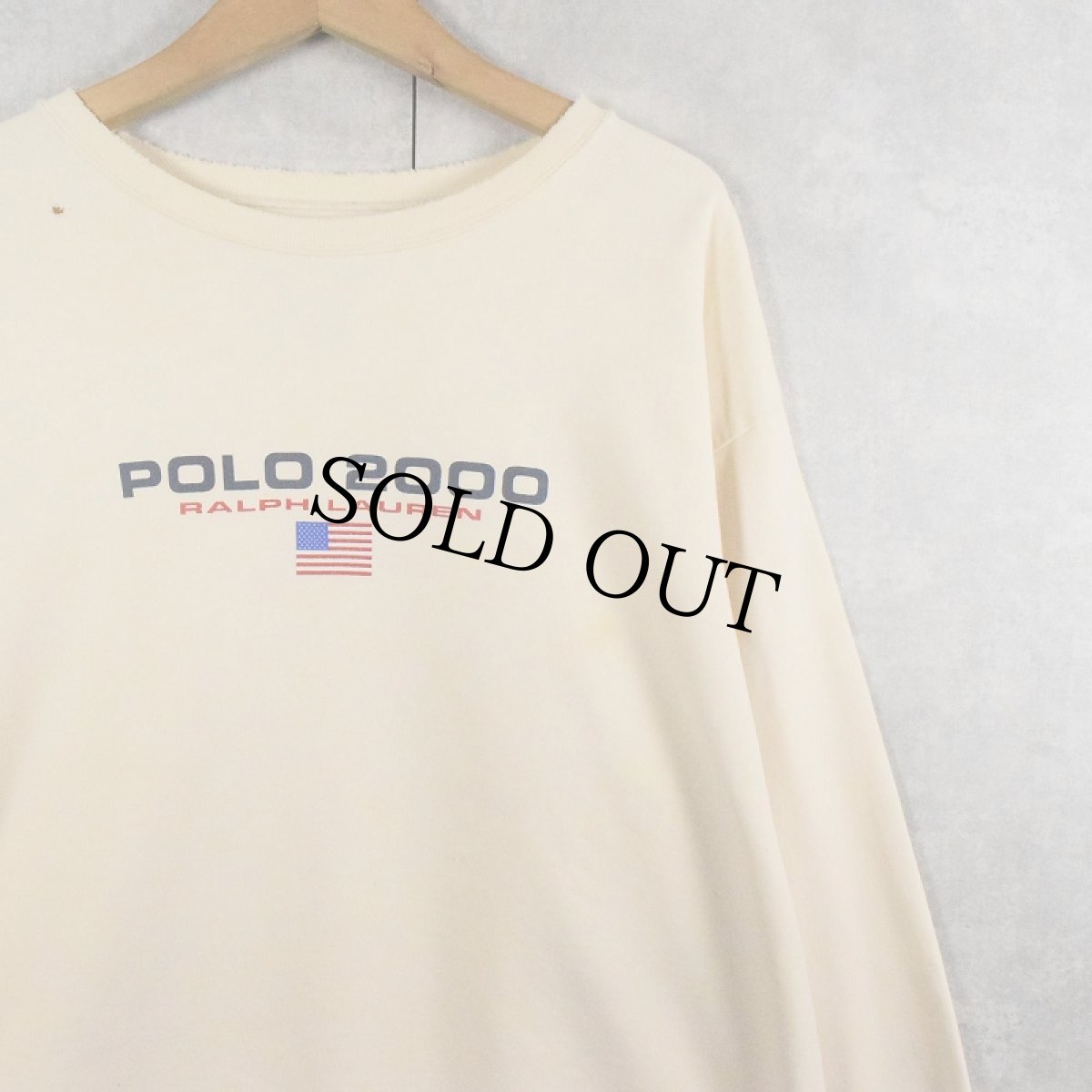 画像1: 90's POLO SPORT Ralph Lauren ロゴプリントスウェット L (1)
