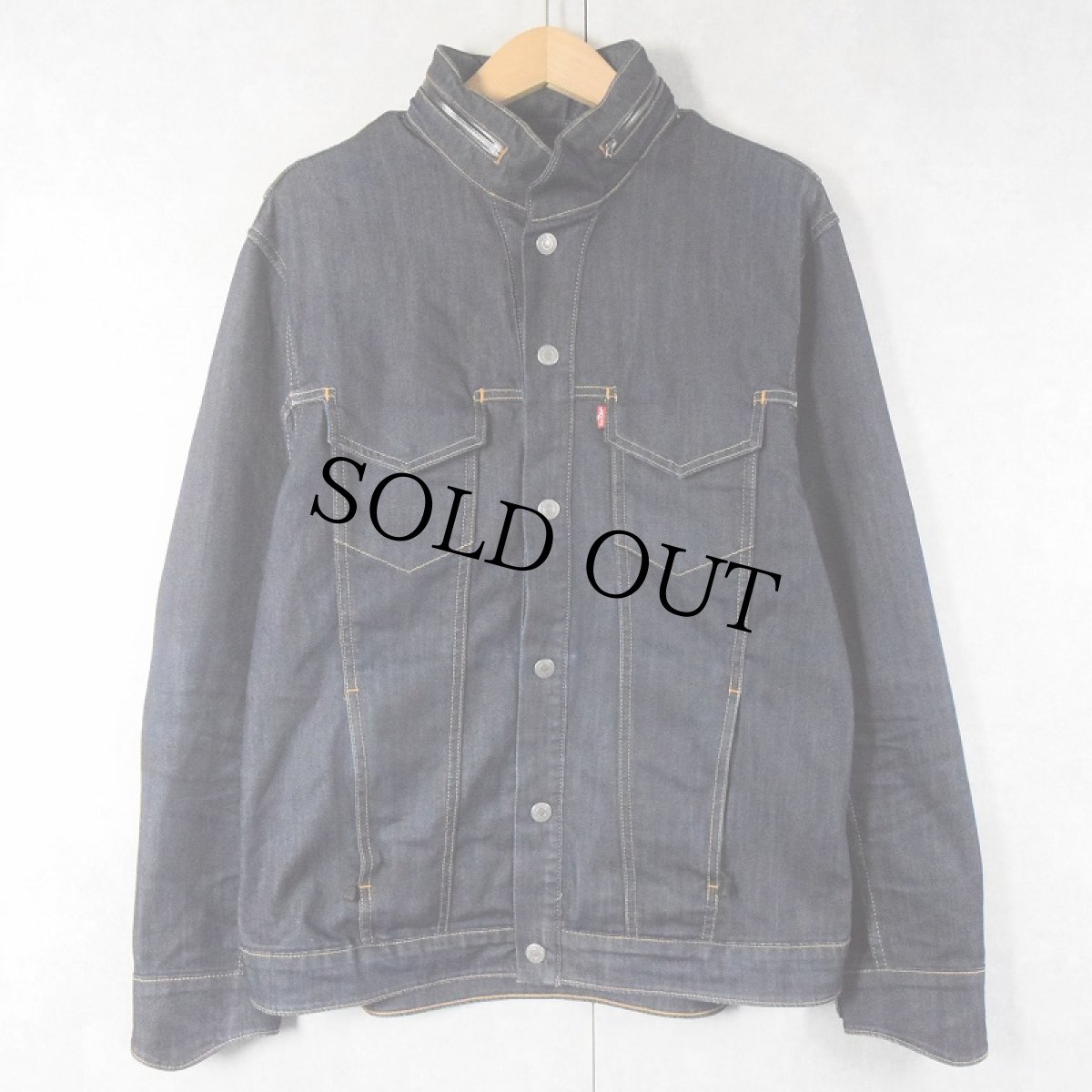 画像1: Levi's デザインデニムジャケット L (1)