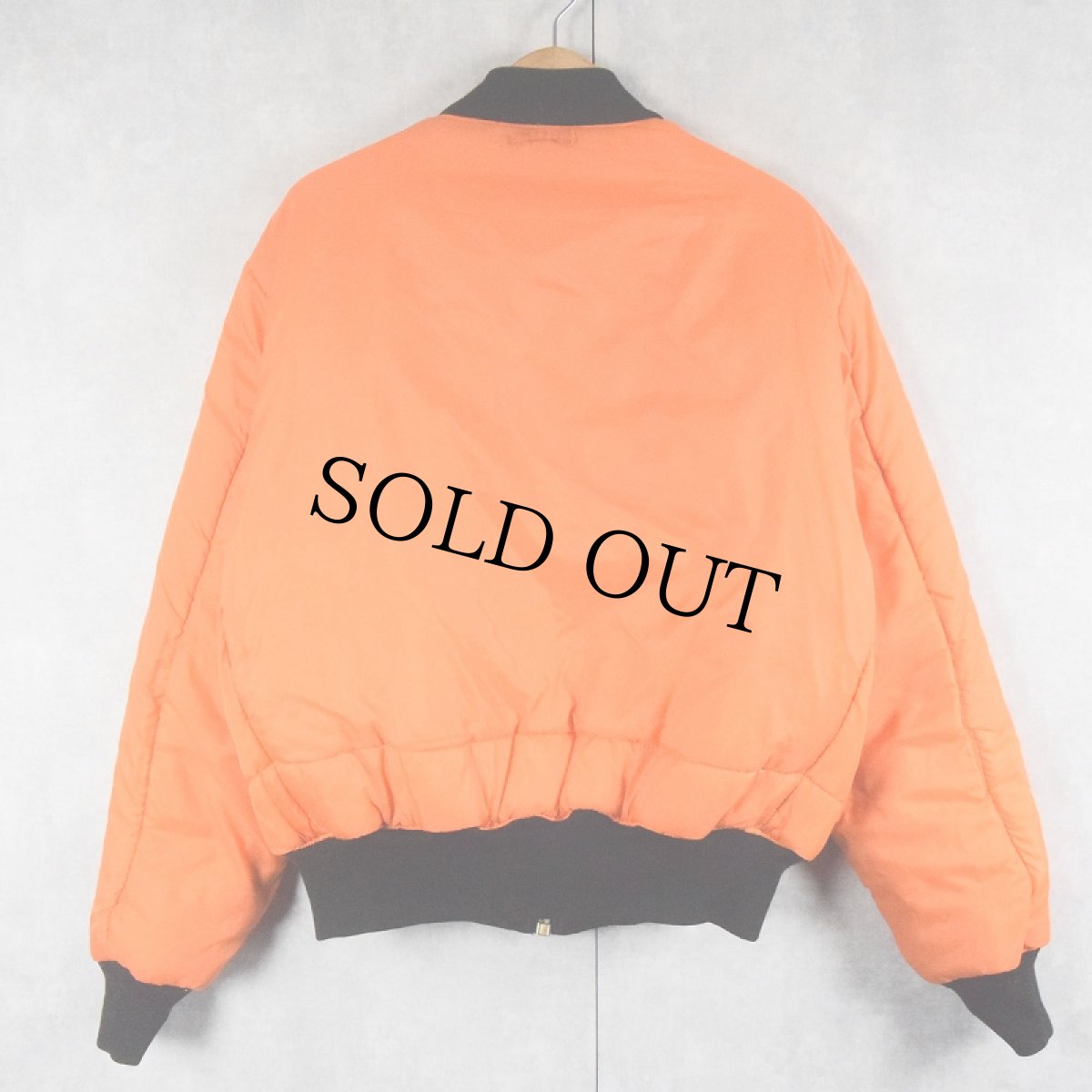 画像4: UNITED STATES MARINE CORPS "MA-1 TYPE" フライトジャケット BLACK M (4)