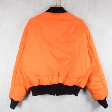 画像4: UNITED STATES MARINE CORPS "MA-1 TYPE" フライトジャケット BLACK M (4)