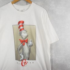 画像1: 90's Dr.Seuss USA製 "CAT WEAR" パロディプリントTシャツ XL (1)