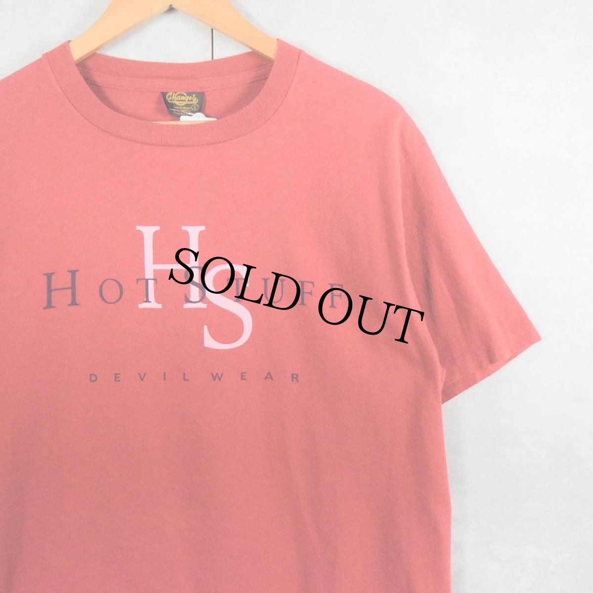 画像2: 90's Hot Stuff the Little Devil USA製 "HOT STUFF" パロディプリントTシャツ L (2)