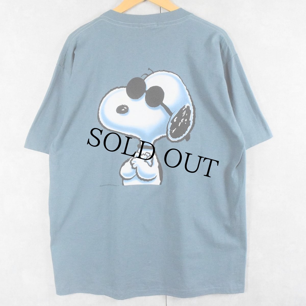 画像1: 90's SNOOPY USA製 "JOE COOL" パロディプリントTシャツ XL (1)