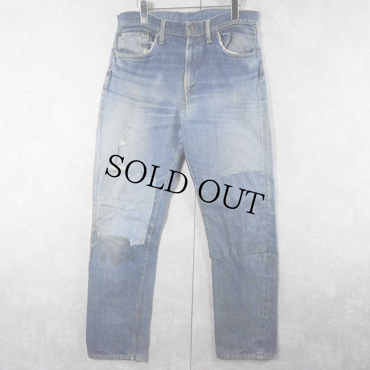 画像1: 60's LEVI'S 505 BIGE デニムパンツ W34 (1)