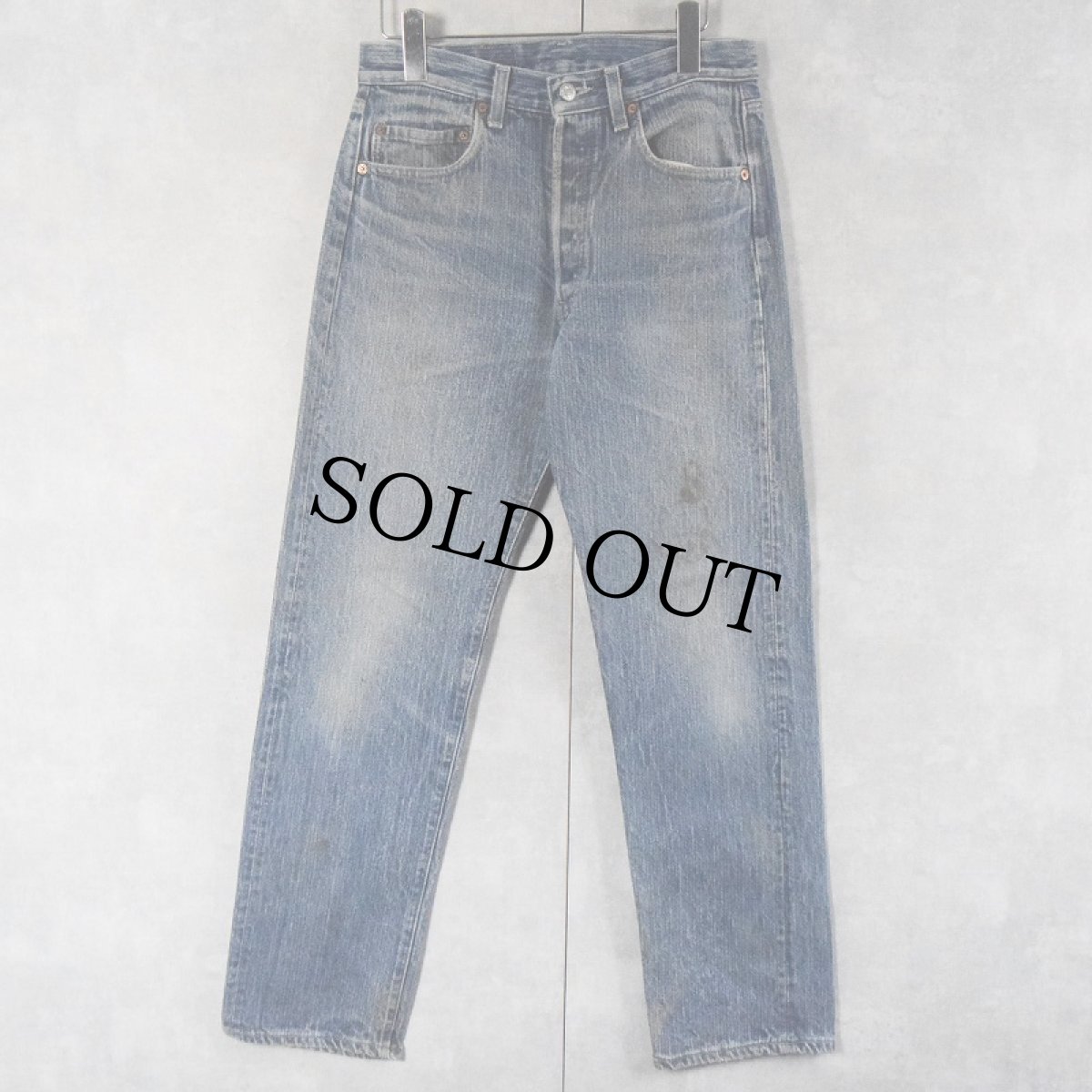 画像3: 80's Levi's 501 USA製 ストライプ柄 デニムパンツ W29 (3)